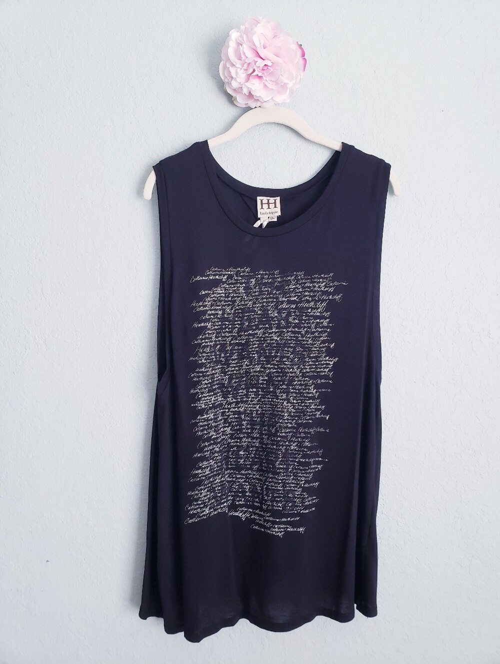Haute Hippie Black The Heart Wants What It Wants Open Back Tank